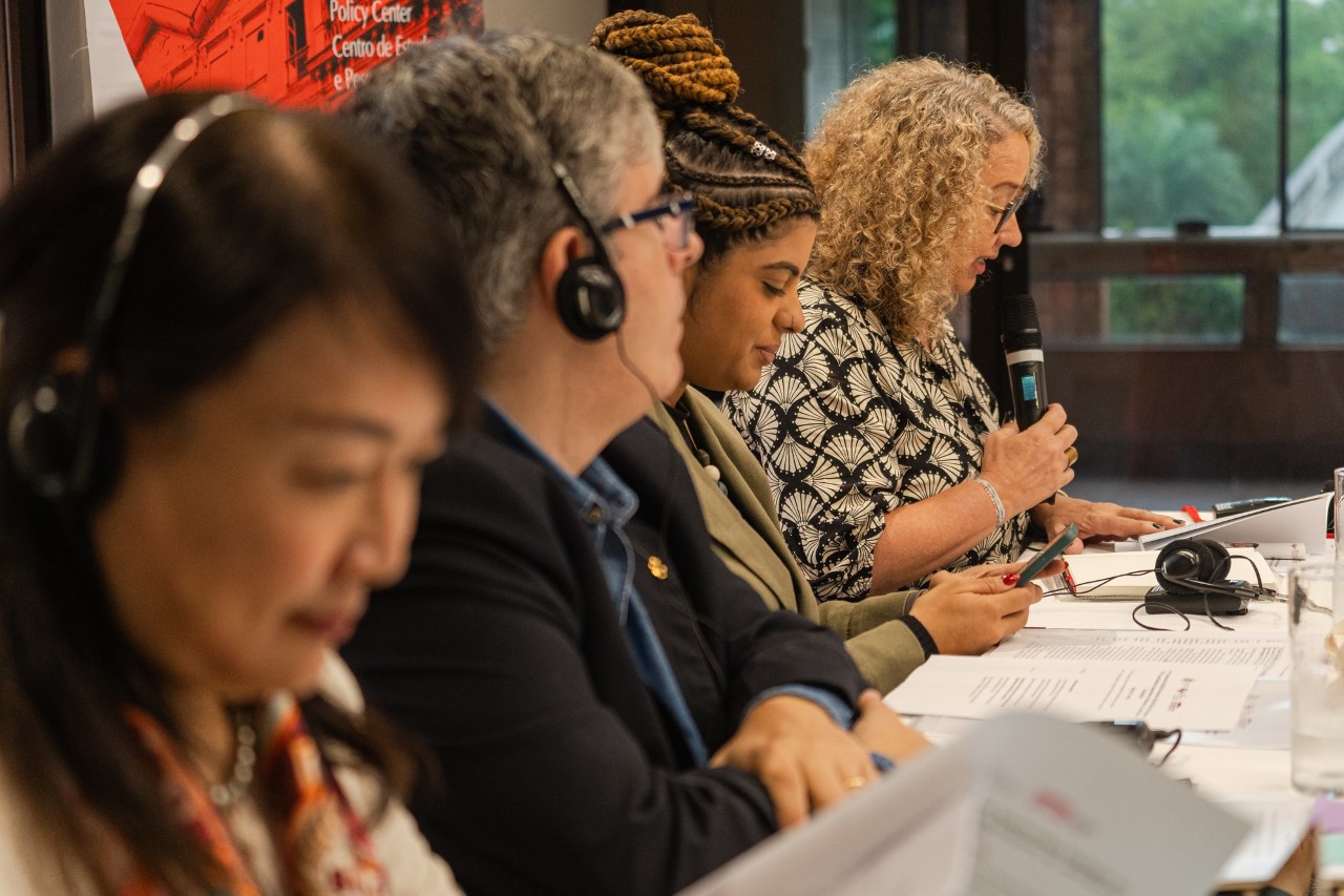 The debates were held at PUC-Rio, with the participation of researchers from other Global South countries — Photo: Rafael Medelima