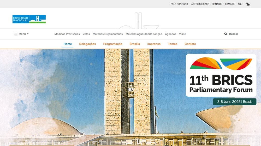 Website of the 11th BRICS Parliamentary Forum