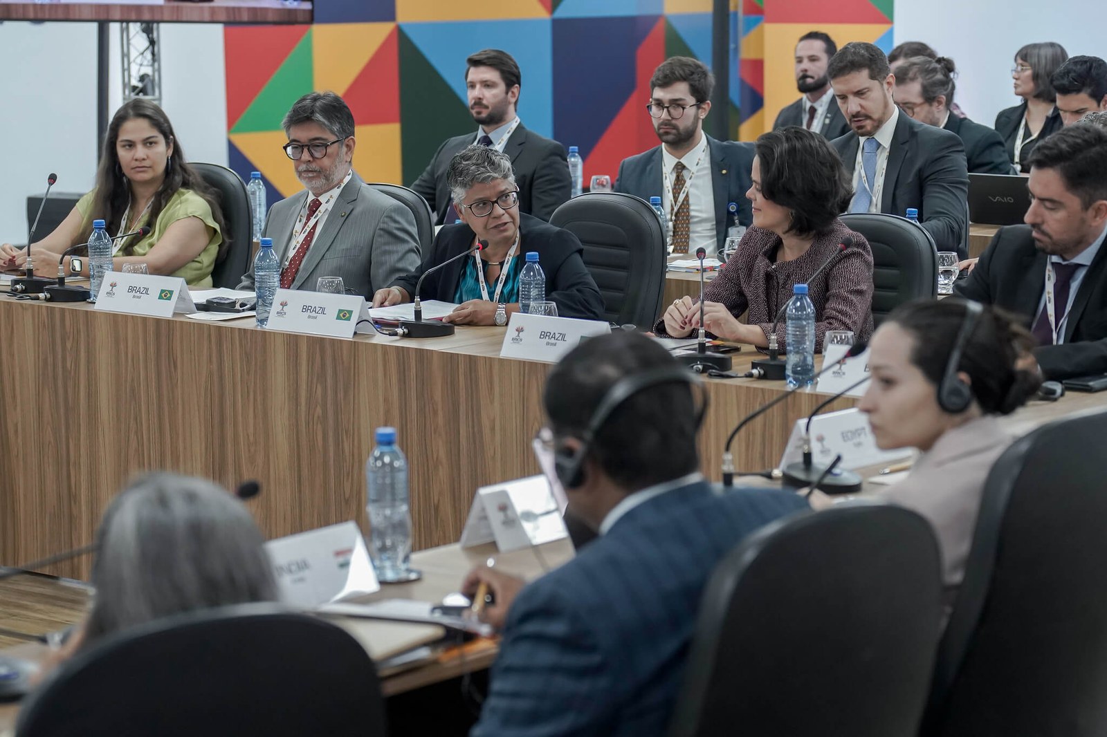 At the opening of the meeting, CGU Executive Secretary Eveline Brito stated that, although BRICS nations face diverse realities, they share a common commitment to sustainable growth | Image: Rafa Neddermeyer/BRICS Brasil/PR