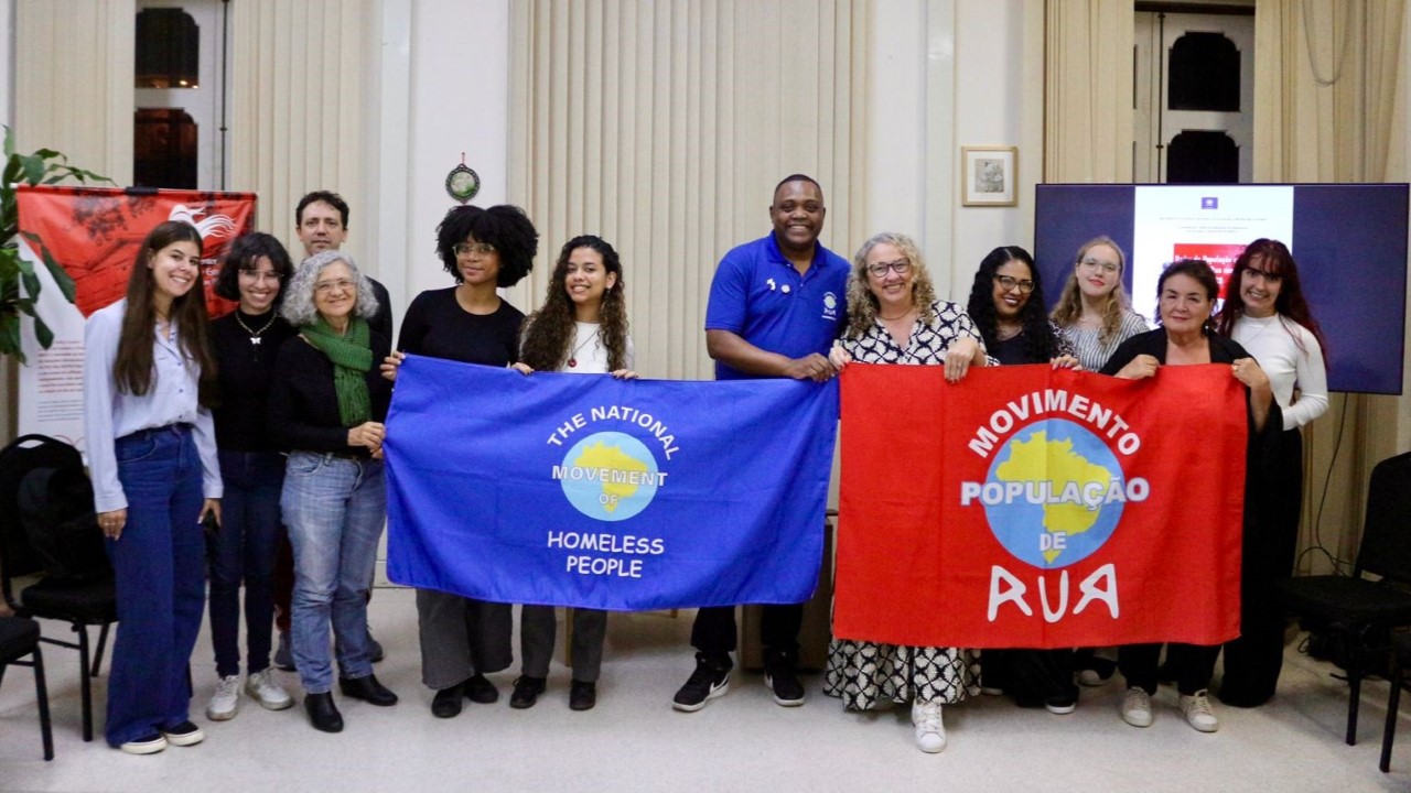 The document highlights data on living conditions for unhoused people in the 11 BRICS countries. Photo: National Movement of the Homeless Population (MNPR)