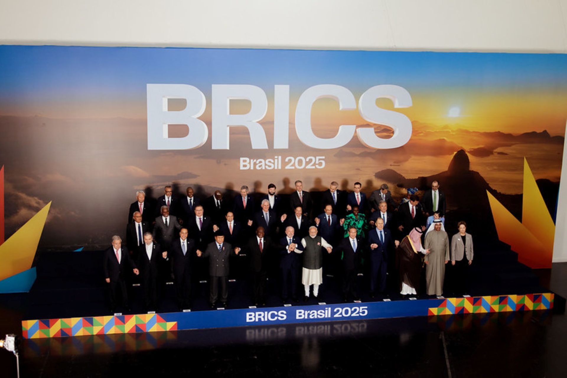 No Rio, líderes do BRICS se comprometem a liderar ações para ampliar financiamento climático e recebem com otimismo “Mapa do Caminho de Baku a Belém”, liderado pela Presidência da COP30 | Foto: Isabela Castilho | BRICS Brasil