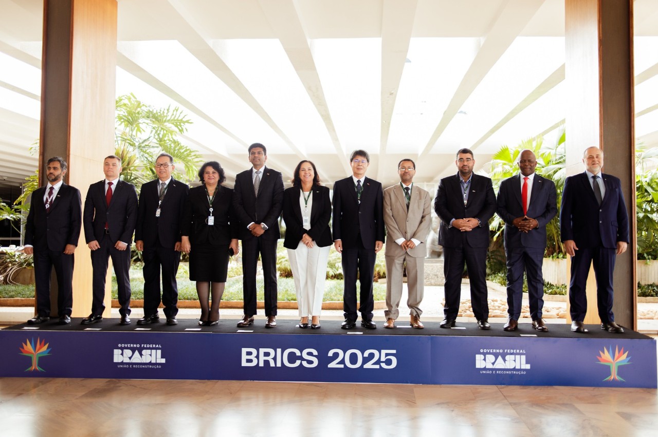 Ministros das Comunicações do BRICS aprovaram a Declaração Ministerial e um anexo sobre sustentabilidade espacial, que foi o destaque das discussões do Grupo de Trabalho (GT) de Cooperação em Tecnologias da Informação e Comunicação (TICs) - Fotos: Isabela Castilho / BRICS Brasil