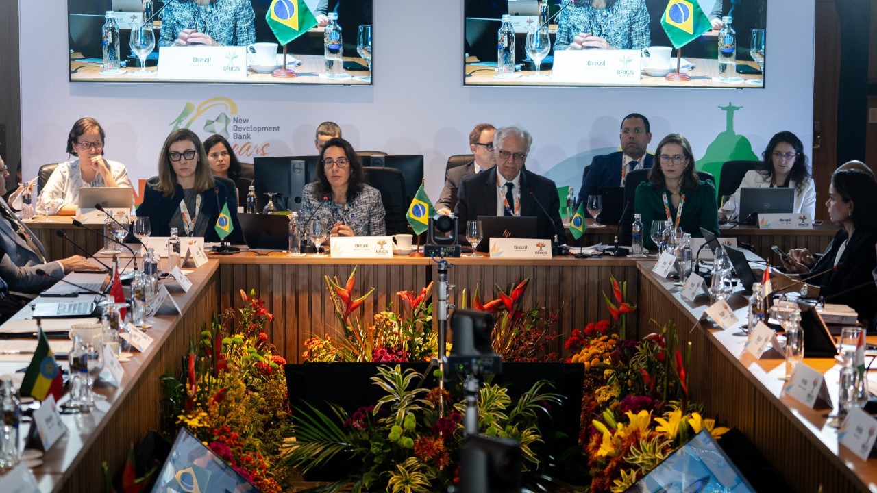 Tatiana Rosito, secretária de Assuntos Internacionais do Ministério da Fazenda, liderou a Reunião Técnica de Finanças, nesta sexta-feira, 4/7 - Foto: Rafael Medelima / BRICS Brasil