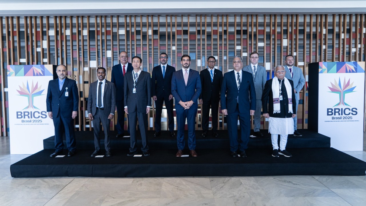 A reunião foi encerrada com a tradicional foto de família. Foto: Divulgação/BRICS Brasil