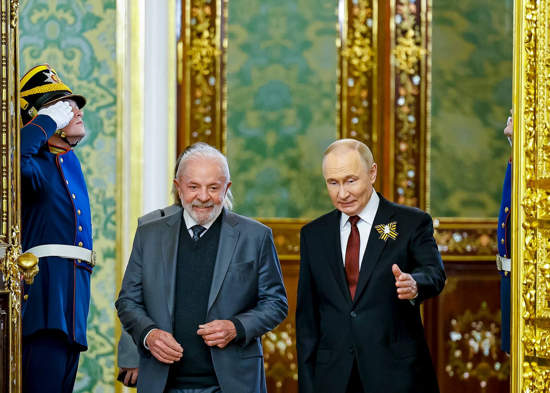 Presidente da República, Luiz Inácio Lula da Silva, durante reunião com o Presidente da Federação da Rússia, Vladimir Putin, no Grande Palácio do Kremlin, Moscou - Rússia | Foto: Ricardo Stuckert / PR